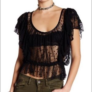 FREE PEOPLE Sweet Surprise Lace Blouse